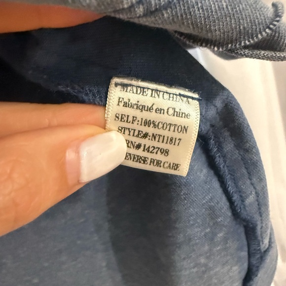 Washed Long Sleeve Tee with Pocket - Picture 2 of 8